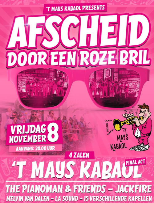 't Mays Kabaol presents: Afscheid door een roze bril