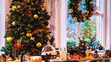 Feestelijke familie kerstbrunch